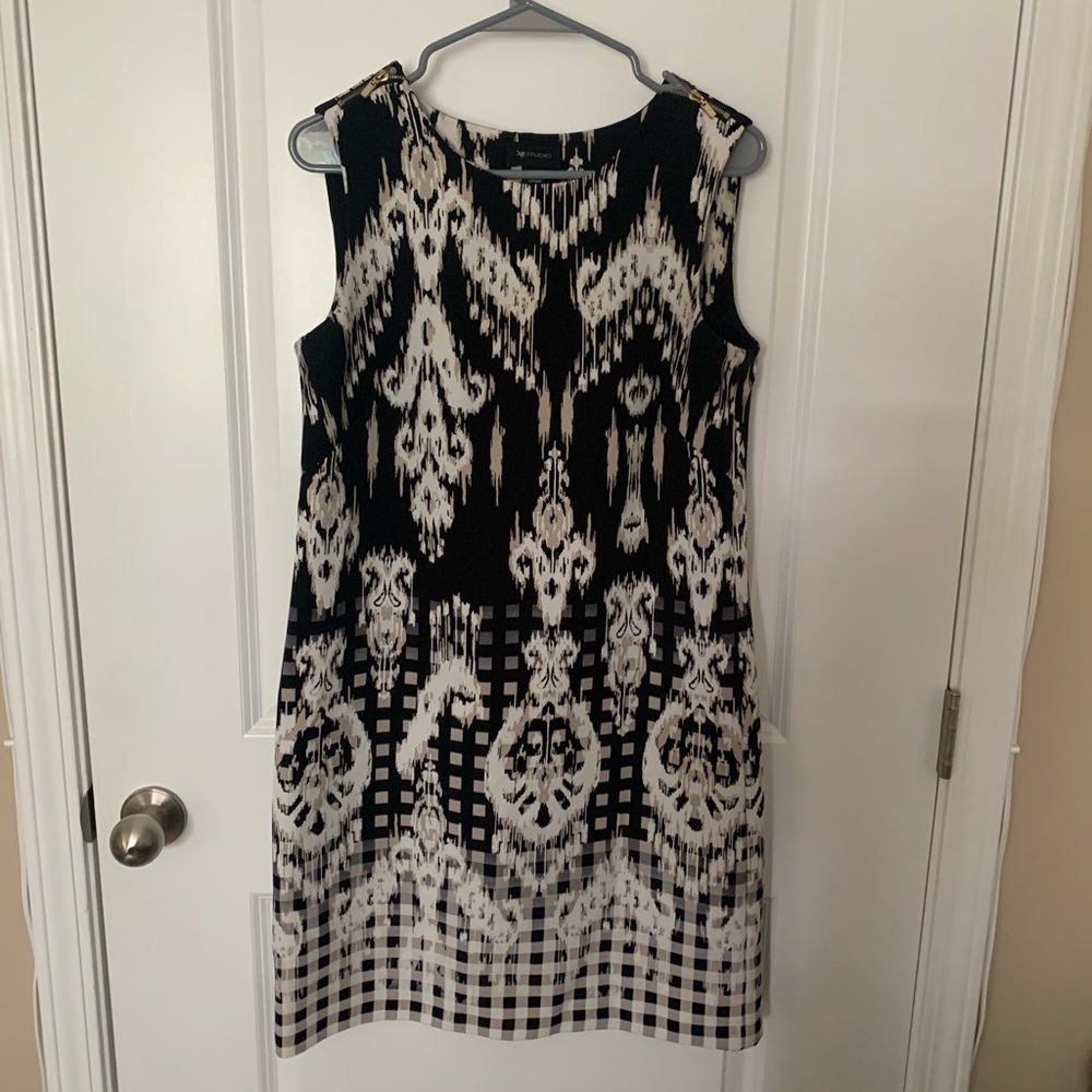 Black and cream dress